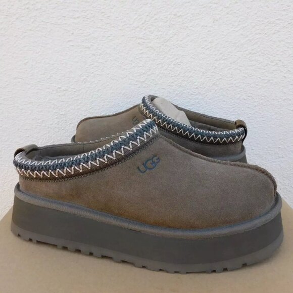 Womens UGG Tazz Slippers - Hickory Suede - Picture 1 of 5